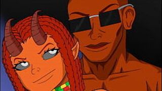 Гваделупа, хентай, соси мой член, а у демона огромные сиськи - порно видео